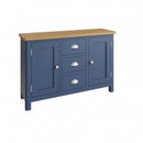 Rutland Blue Painted Oak Top Large Sideboard by Lavishway | Sideboards-36399