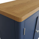 Rutland Blue Painted Oak Top Large Sideboard by Lavishway | Sideboards-36402