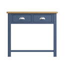 Rutland Blue Oak Top Console Table by Lavishway | Hallway Console Table-36361
