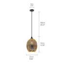 Modern 3D Starry Sky Fireworks Pendant Lamp by Lavishway | -48427
