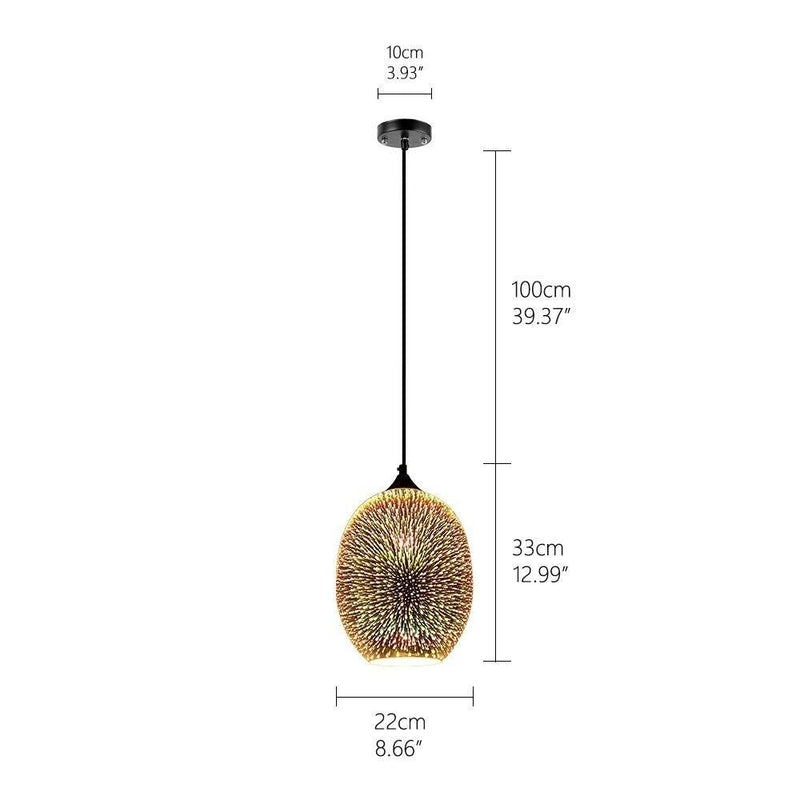 Modern 3D Starry Sky Fireworks Pendant Lamp by Lavishway | -48427