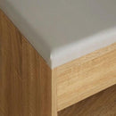 Wooden Grey Shoe Storage Cabinet With Seating by Lavishway | Shoe Cabinets-39045