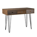Casablanca 3 Drawer Desk With Wired Legs by Lavishway | Reclaimed Wood Desks-35313
