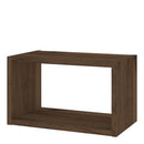 Roomers Walnut Finish Wall Shelf by Lavishway | Book Shelves and Cabinets-29330