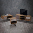 Casablanca 1 Drawer Lamp Table by Lavishway | Side Tables-35459