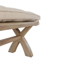 Heirloom Natural Check Cushion Dining Bench by Lavishway | Dining Benches-32806