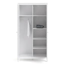 Madrid White Finish 2 Doors Wardrobe by Lavishway | Wardrobe-29503