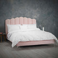 Willow Velvet King Size Bed Frame by Lavishway | Velvet Bed-35643
