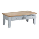 Tattershall Oak Top Grey Large Coffee Table by Lavishway | Coffee Tables-33079