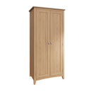 Guildford Solid Oak 2 Doors Hanging Wardrobe by Lavishway | Wardrobe-36802