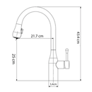 360° Rotatable Pull Out Kitchen Sink Tap by Lavishway | Kitchen Faucets-48601