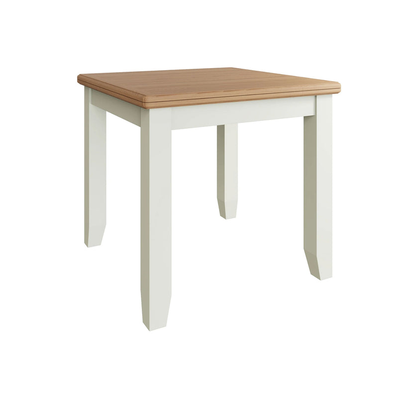 Grantham Flip Oak Top White Dining Table by Lavishway | Dining Tables-37087