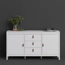 Barcelona White 2 Doors 3 Drawers Sideboard by Lavishway | Sideboards-29733