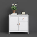 Barcelona White 2 Doors Modern Sideboard by Lavishway | Sideboards-29721