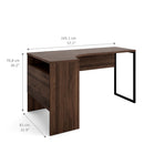 Function Plus Walnut 2 Drawers Corner Desk by Lavishway | Desk Pedestals-29661