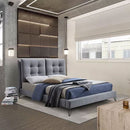 Tuscany Padded Headboard Fabric Bed by Lavishway | Fabric Beds-26998