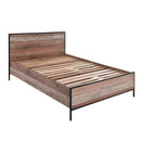 Hoxton Oak Finish Double Ottoman Bed by Lavishway | Wooden Beds-35272