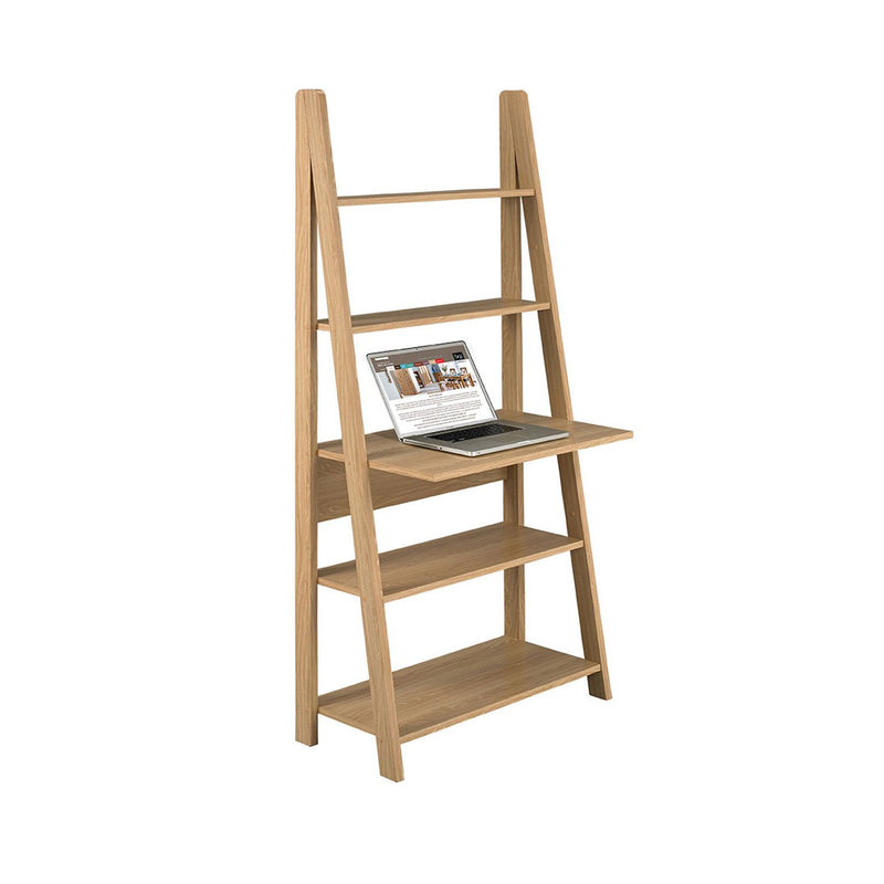 Tiva Contemporary Wooden Ladder Desk by Lavishway | -28365