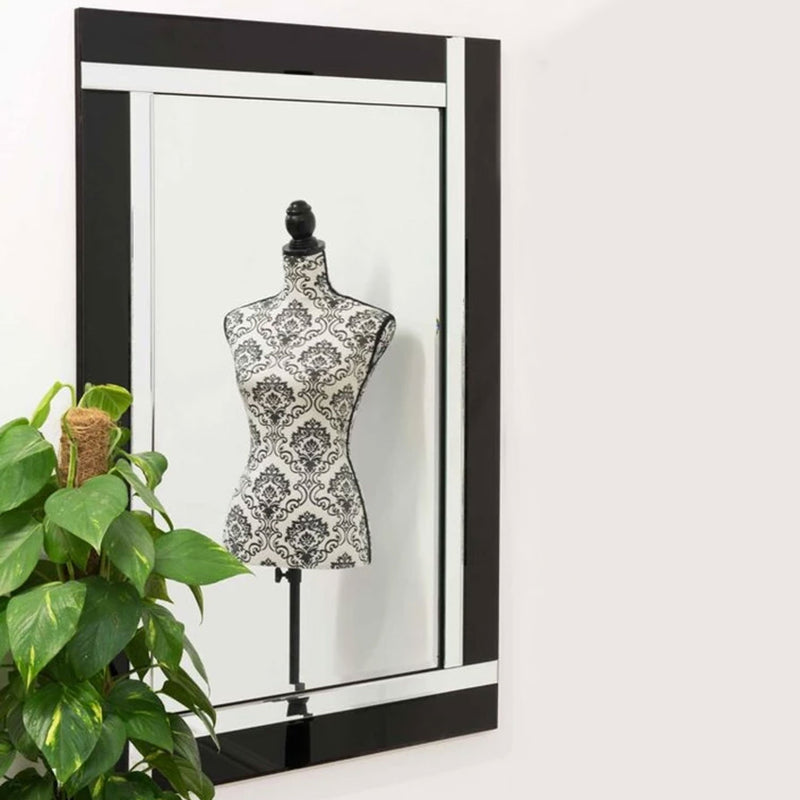 Modern Silver Beveled Decorative Mirror by Lavishway | Wall Mirrors-41649