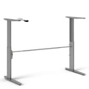 Prima Oak Desk With Steel Adjustable Legs by Lavishway | -28707