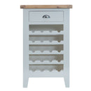 Tattershall  Oak Top Grey Wine Cabinet by Lavishway | Wine Racks-33064