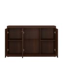 Imperial Dark Mahogany 3 Doors Glazed Sideboard