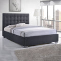 Nevada Buttoned Headboard Fabric Bed by Lavishway | Fabric Beds-26965