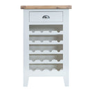 Tattershall Oak Top Wine Rack in White by Lavishway | Wine Racks-32994
