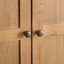 Chunky Oak Solid Wood 2 Doors Wardrobe by Lavishway | Wardrobe-32622