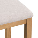 Chunky Oak Dressing Table Stool by Lavishway | Dressing Table Stools-32559