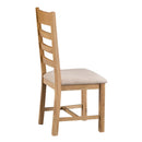 Chunky Fabric Seat Dining Chair Set of 2 by Lavishway | Dining Chairs-37232