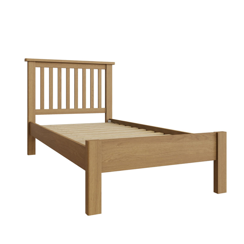 Oregon Rustic Oak Finish Bed Frame by Lavishway | Wooden Beds-36259