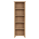 Guildford Solid Oak Large Narrow Bookcase by Lavishway | Book Shelves and Cabinets-32028