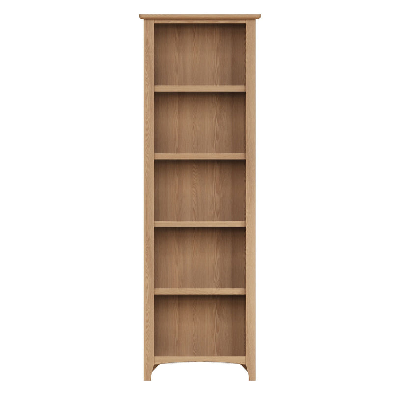 Guildford Solid Oak Large Narrow Bookcase by Lavishway | Book Shelves and Cabinets-32028