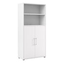 Prima White 2 Doors Cabinet With 4 Shelves by Lavishway | Book Shelves and Cabinets-29034