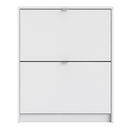 Shoes 2 Tilting Doors & 2 Layer Shoe Cabinet by Lavishway | Shoe Cabinets-29030