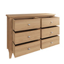 Guildford Solid Oak 6 Drawers Chest by Lavishway | Chest Of Drawers-32083