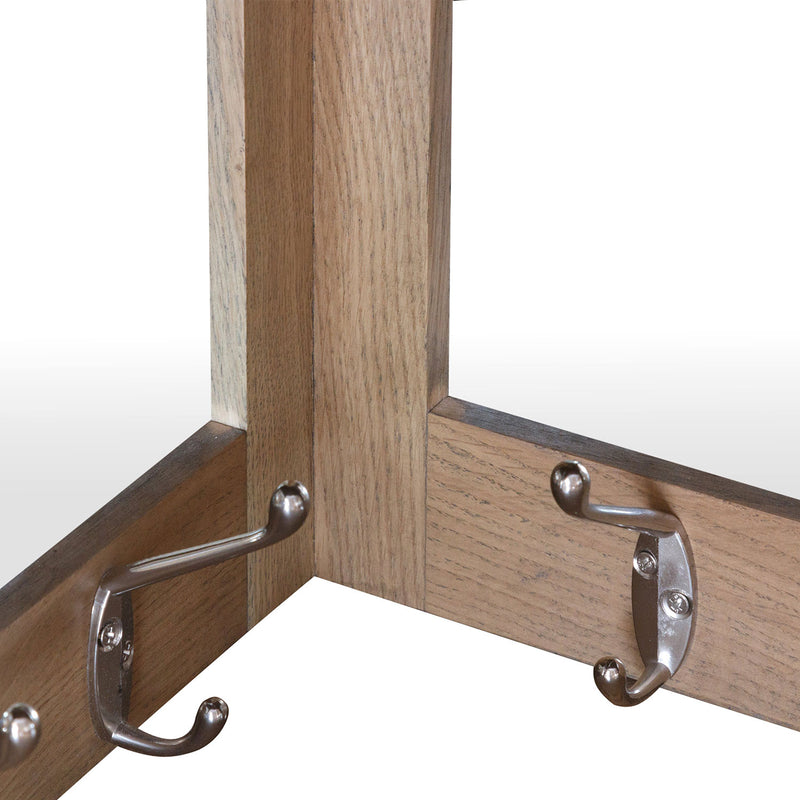 Heirloom Solid Oak Corner Hall Bench Top by Lavishway | Hall Trees-35880