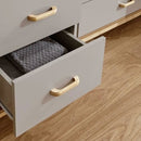 Grey Painted 2 Drawer Bedside Cabinet by Lavishway | Bedside Tables-43465