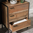 Hoxton Oak Effect 3 Drawer Chest by Lavishway | Chest Of Drawers-35253