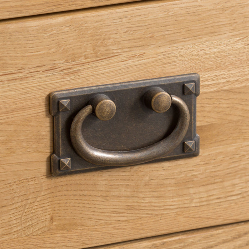 Chunky Solid Oak Narrow Bookcase by Lavishway | Book Shelves and Cabinets-37216