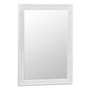 Contemporary White Finish Frame Wall Mirror by Lavishway | Wall Mirrors-36136