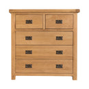 Chunky Solid Oak 2 Over 3 Chest of Drawers by Lavishway | Chest Of Drawers-32809