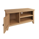 Guildford Solid Oak Wooden 1 Door TV Unit by Lavishway | TV Units Cabinets-31935