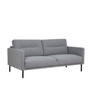 Larvik Fabric 2 Seater Sofa with Black Legs by Lavishway | Fabric Sofas-30371