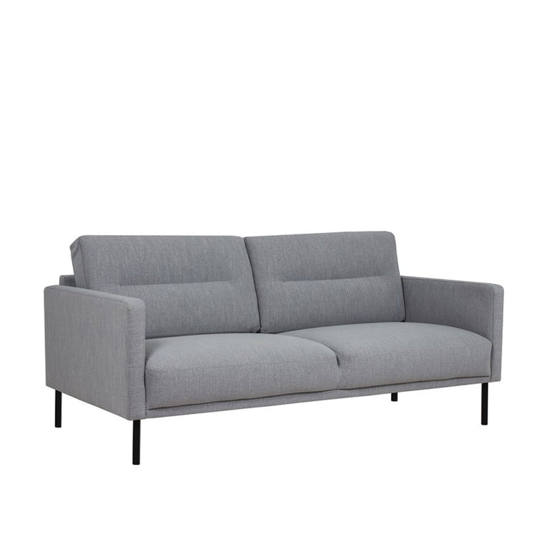 Larvik Fabric 2 Seater Sofa with Black Legs by Lavishway | Fabric Sofas-30371