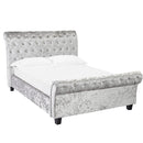 Isabella Crushed Velvet Double Bed by Lavishway | Velvet Bed-35556