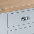 Tattershall Oak Top 4 Door Sideboard in Grey by Lavishway | Sideboards-35959