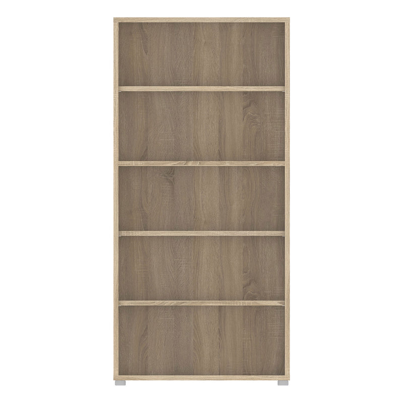 Prima Oak Finish 4 Shelves Bookcase by Lavishway | Book Shelves and Cabinets-29286
