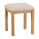Chunky Oak Dressing Table Stool by Lavishway | Dressing Table Stools-32556